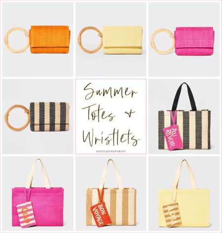Cute totes & wristlets and love the fun colors 

Target find, summer accessories, vacation

#LTKStyleTip #LTKSeasonal #LTKFindsUnder50