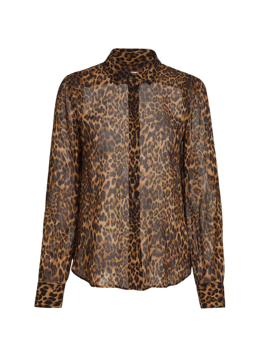 Nili Lotan Gaia Silk Slim Shirt | Saks Fifth Avenue | Saks Fifth Avenue