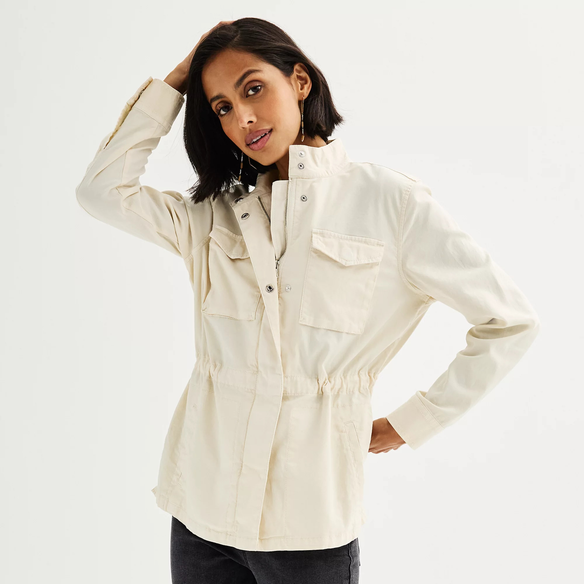 Women's Sonoma Goods For Life® Patch Pocket Utility Jacket | Kohl's