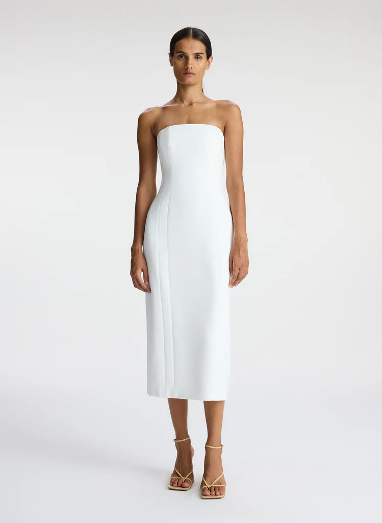 Elizabeth Strapless Midi Dress | A.L.C