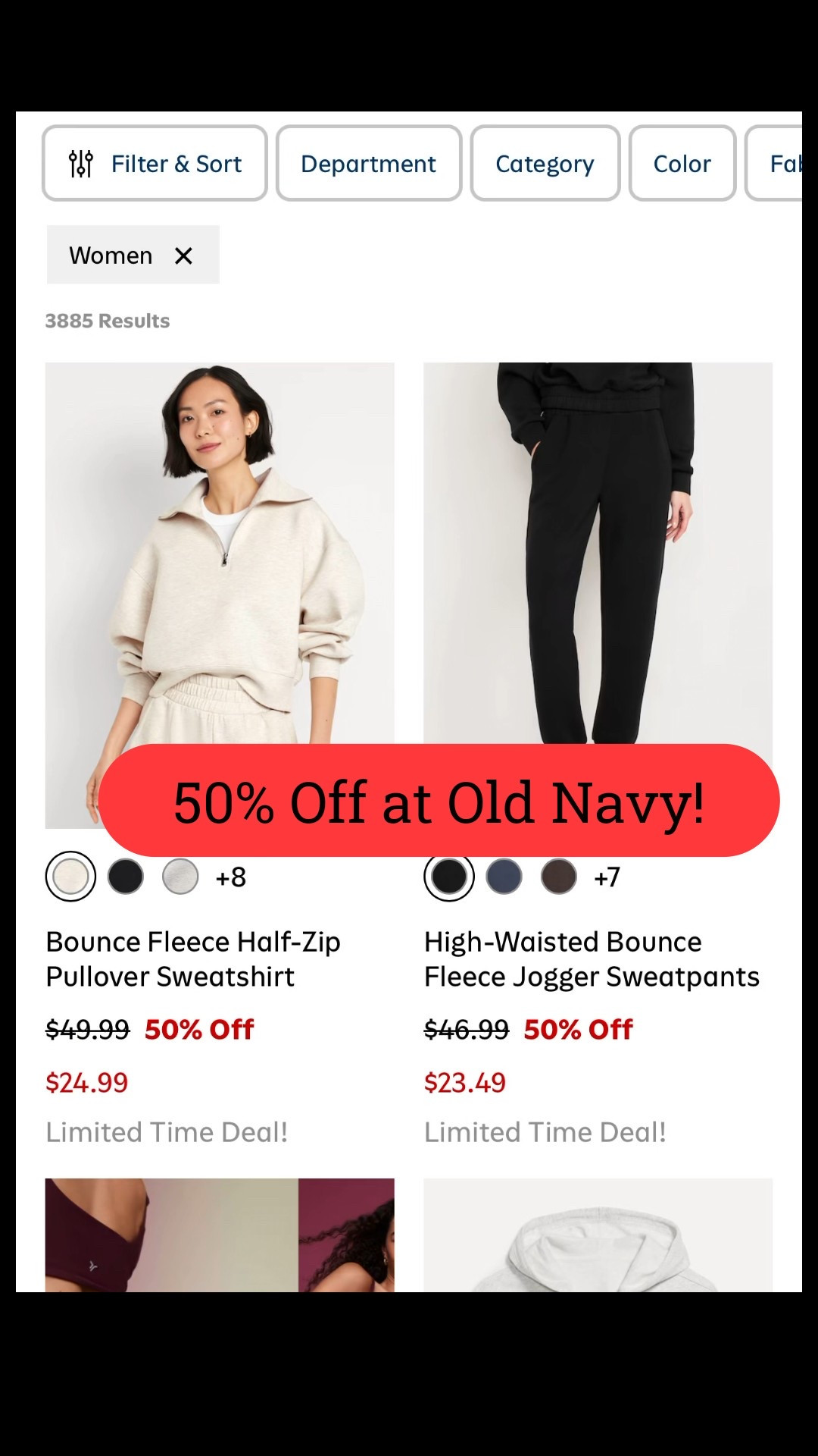 Old Navy has 50% off for a limited time!!! Including jeans and loungewear!!! 

#LTKSaleAlert #LTKootd #LTKActive