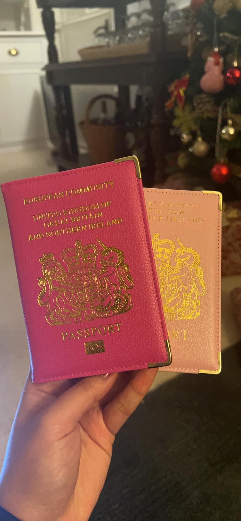 SamHeng British Passport Holder, UK Passport Wallet for Men Women, PU Leather Passport Cover for ... | Amazon (UK)