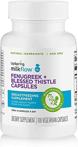 Upspring Milkflow Breastfeeding Supplement Capsules with Fenugreek & Blessed Thistle | Lactation Sup | Amazon (US)