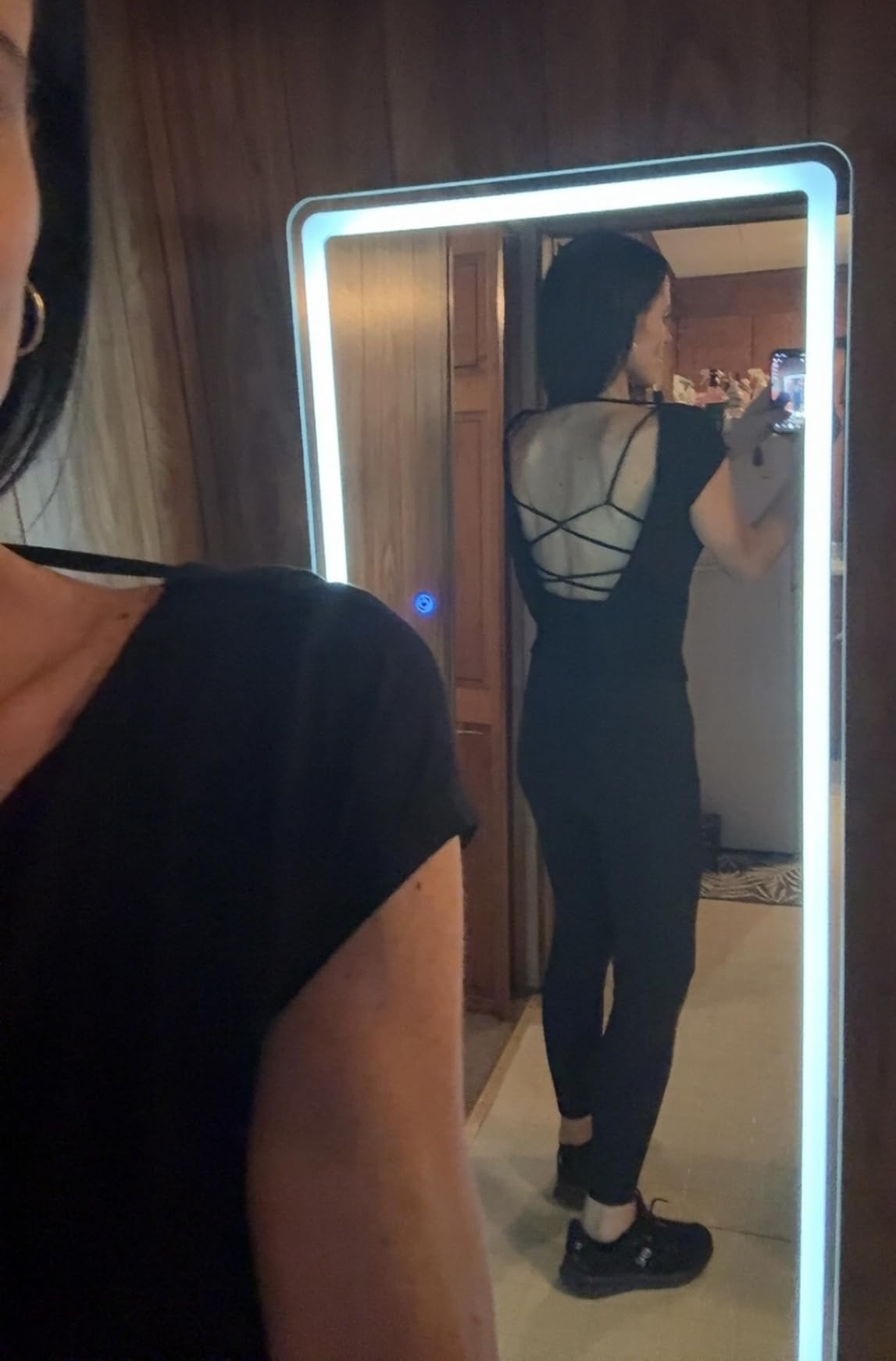 Womens Open Back Tops for Women Trendy Backless Shirt Short Sleeve Slim Fit Going Out Top Y2k Bas... | Amazon (US)