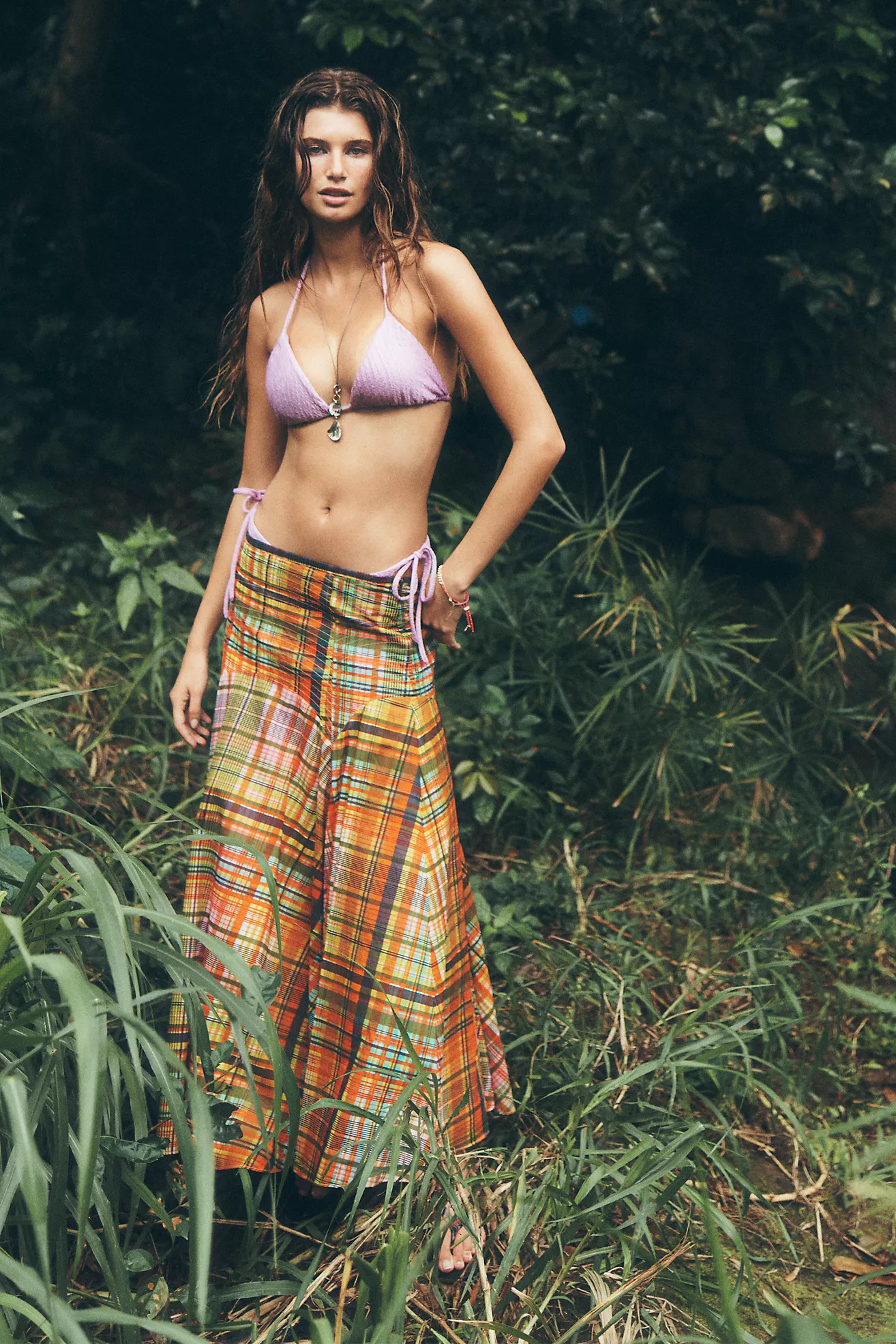 Hope for Flowers by Tracy Reese Plaid Circle Maxi Skirt | Anthropologie (US)