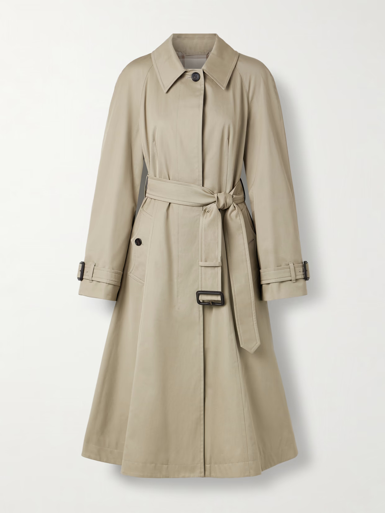 Burberry - Ellingham Belted Cotton-gabardine Trench Coat - Brown | NET-A-PORTER (US)
