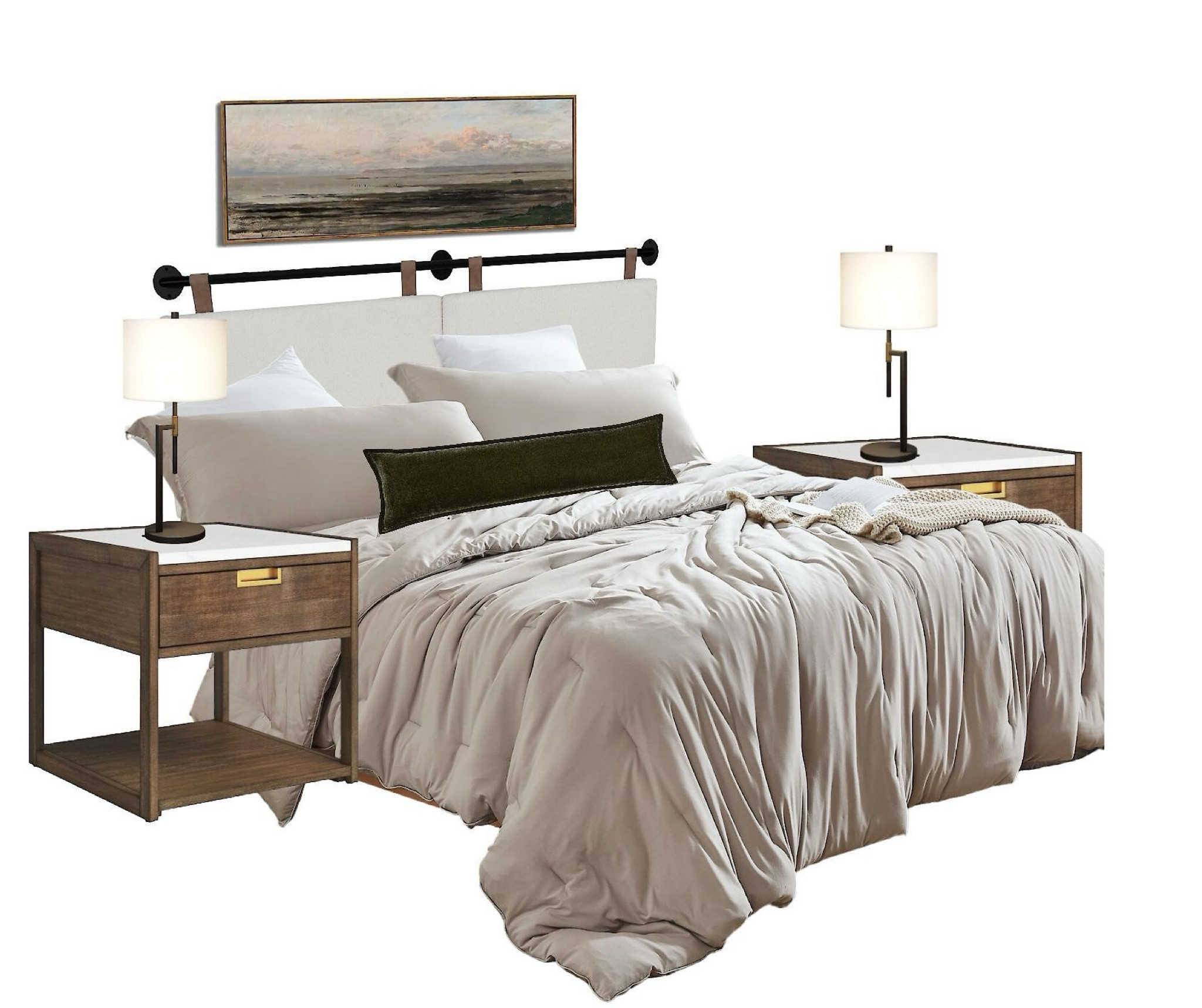 Guest bedroom refresh.  Headboard, bedding, lumbar pillow, nightstands and lamps.

#LTKSaleAlert #LTKHome
