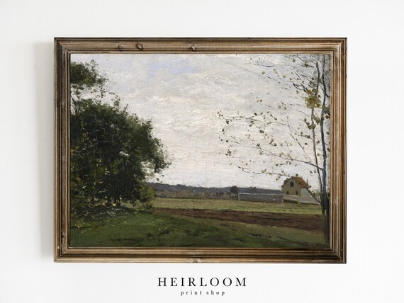 Vintage Art  Country Decor  Oil Painting  Digital Art | Etsy | Etsy (US)