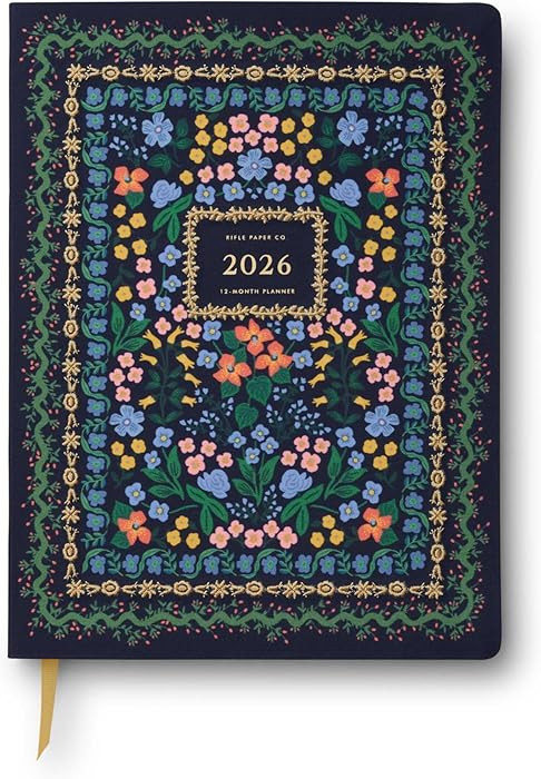 RIFLE PAPER CO. 2026 12-Month Bookbound Planner, Keep Your Plans for the New Year Organized, Effo... | Amazon (US)
