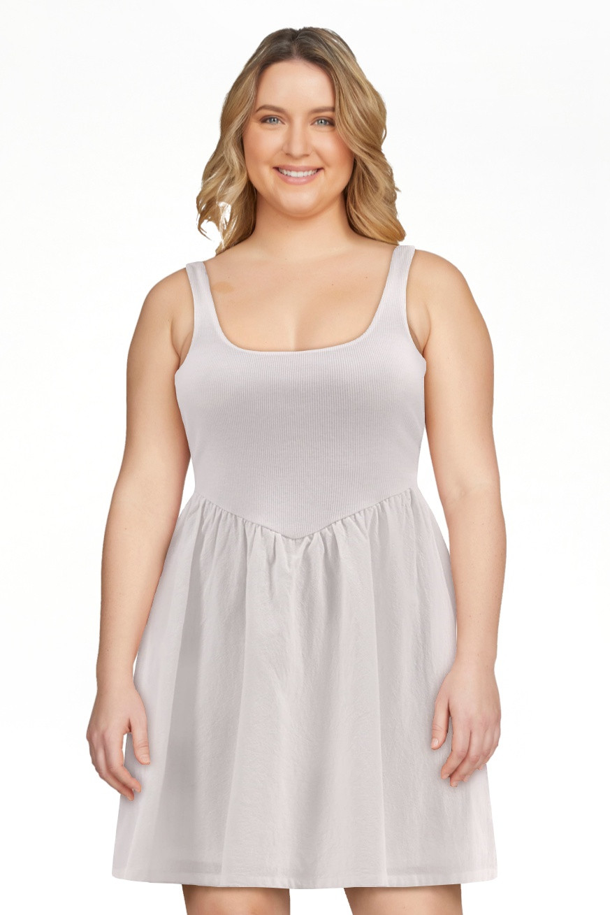 No Boundaries V Waist Mini Tank Dress, Women's | Walmart (US)