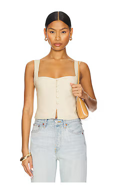 Tularosa Jess Top in Oat from Revolve.com | Revolve Clothing (Global)