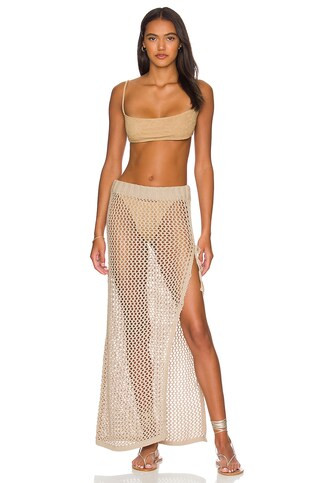 BEACH RIOT Deborah Skirt in Tan from Revolve.com | Revolve Clothing (Global)