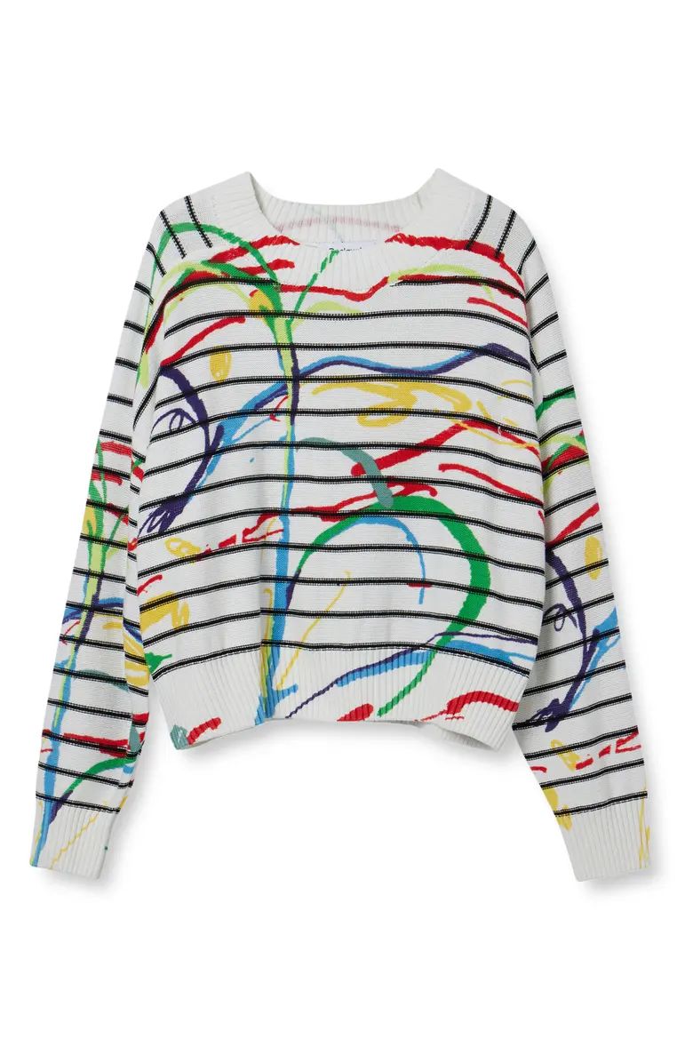 Desigual Jers Trazis Stripe Sweater | Nordstrom | Nordstrom