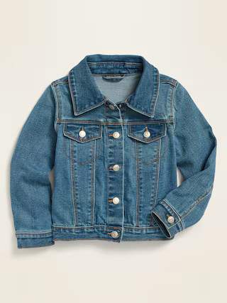 Unisex Medium-Wash Jean Trucker Jacket for Toddler | Old Navy (US)