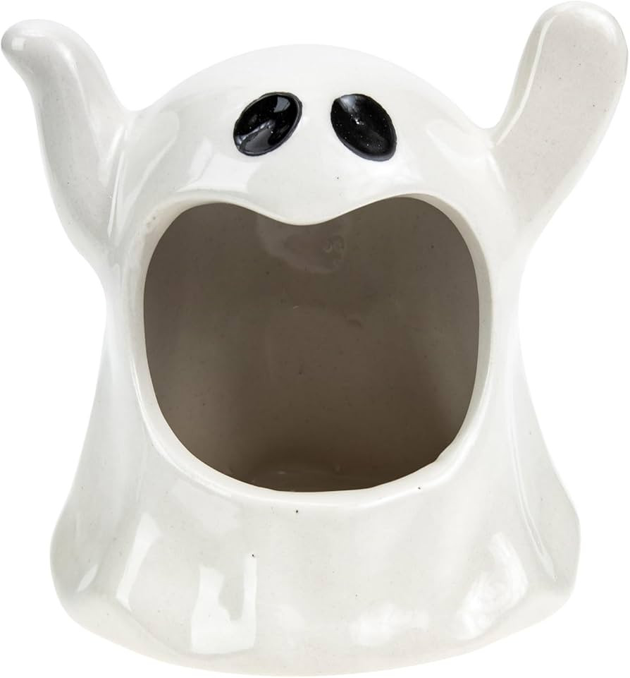 DECHOUS Ghost Candle Holder, Halloween Tea Light Candle Holder Ceramic Ghost Candle Stick Holder ... | Amazon (US)