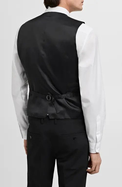 MANGO Paris Superslim Fit Suit Vest in Black at Nordstrom, Size 40 | Nordstrom