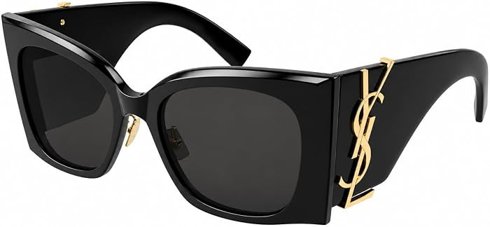 Women's Oversized Square Sunglasses Black Fashion Eyewear | Amazon (US)