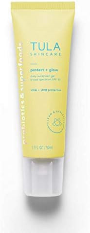 TULA Skin Care Protect + Glow Daily Sunscreen Gel Broad Spectrum SPF 30 | Skincare-First, Non-Gre... | Amazon (US)