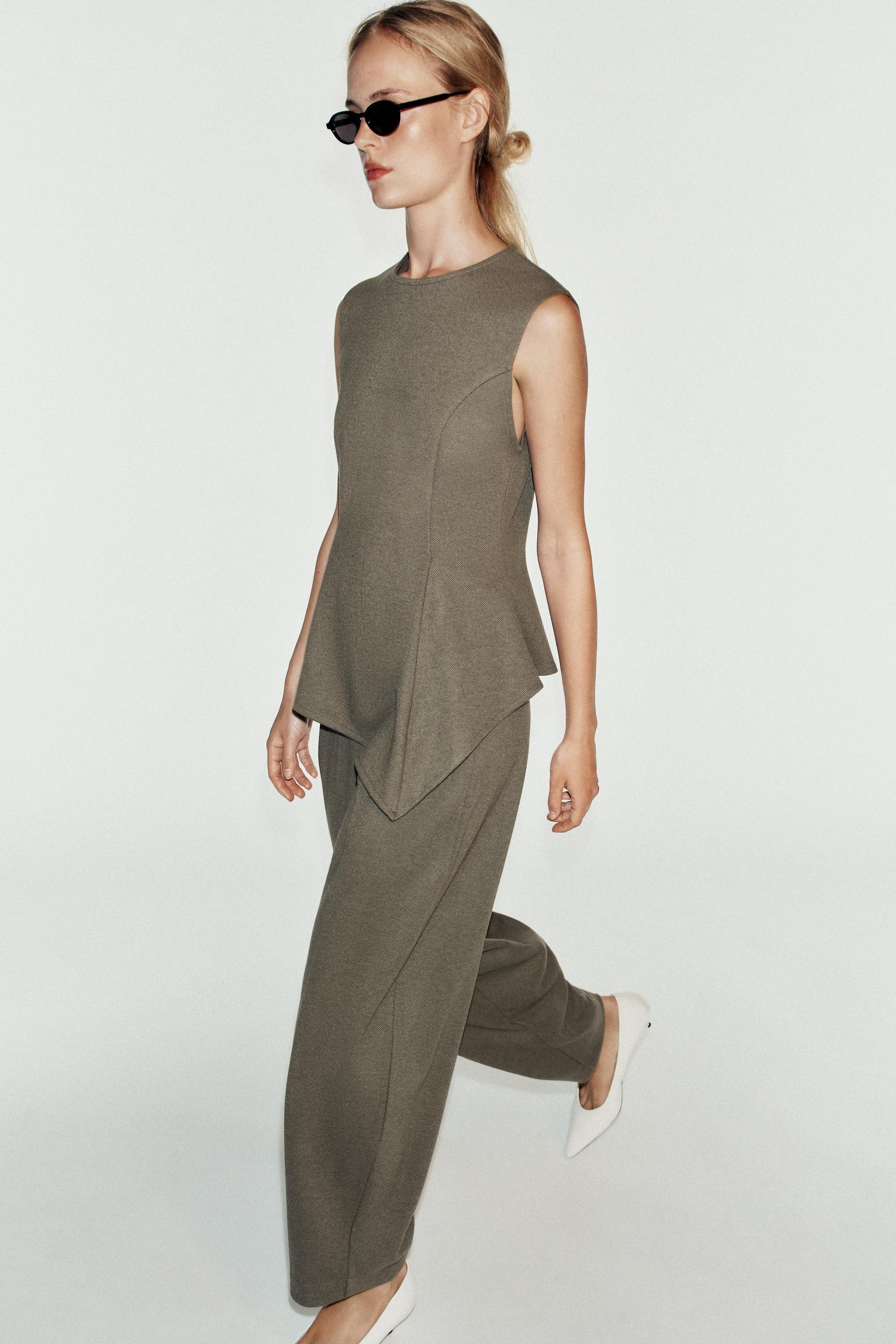 SOFT PEPLUM TOP | Zara US