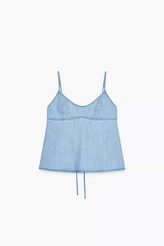 TRF DENIM TOP | Zara US