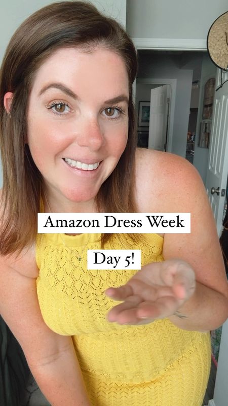 If you are in the market for a crochet dress, you need to check out this Amazon one! It runs TTS, comes in a few color options and is under $50! It is not lined, so  it can also double as a swim coverup! 

#LTKMidsize #LTKFindsUnder50 #LTKStyleTip