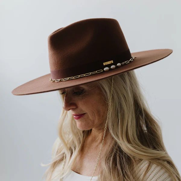 Raine Wide Brim Fedora | Gigi Pip