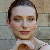 Fine Rose Gold Hoop Earrings - Extra Large Size: 50mm | Amazon (US)