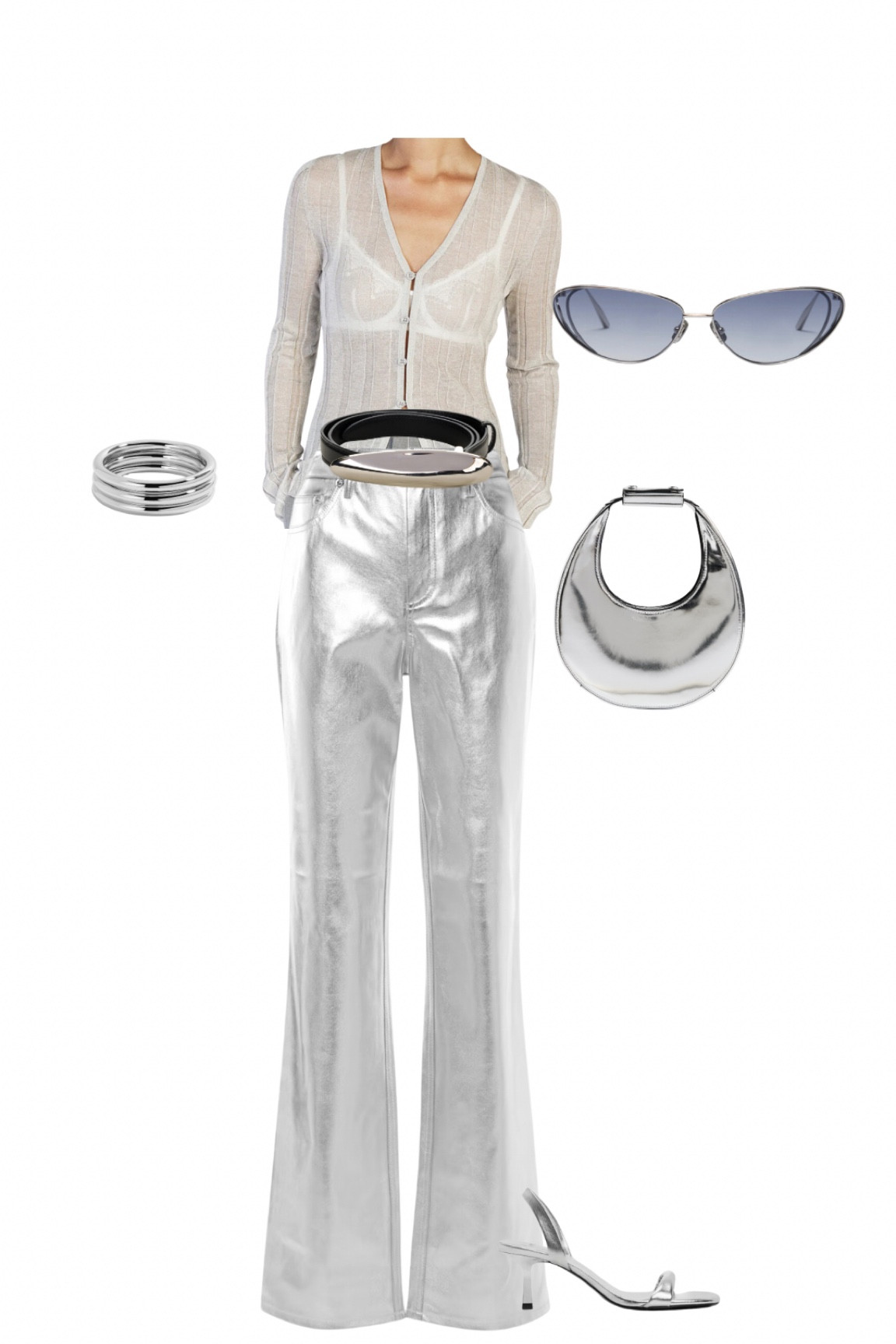 Such a fun summer concert outfit. Summer night out. So chic and on trend with the silver monochrome and all pieces that can be easily used in your wardrobe year round!! 

#LTKParties #LTKFindsUnder100 #LTKStyleTip