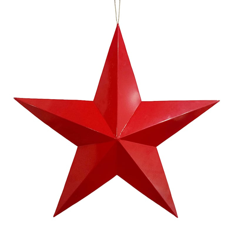 Red Metal Star Wall Décor, 28" | At Home