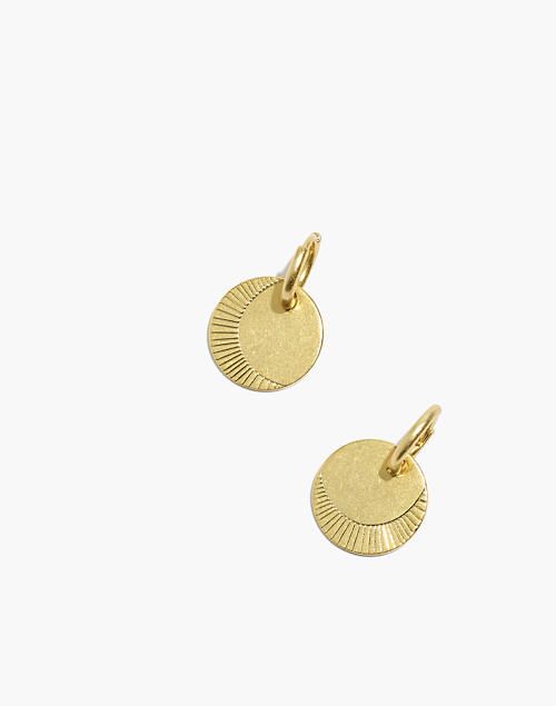 Etched Coin Huggie Hoop Earrings | Madewell