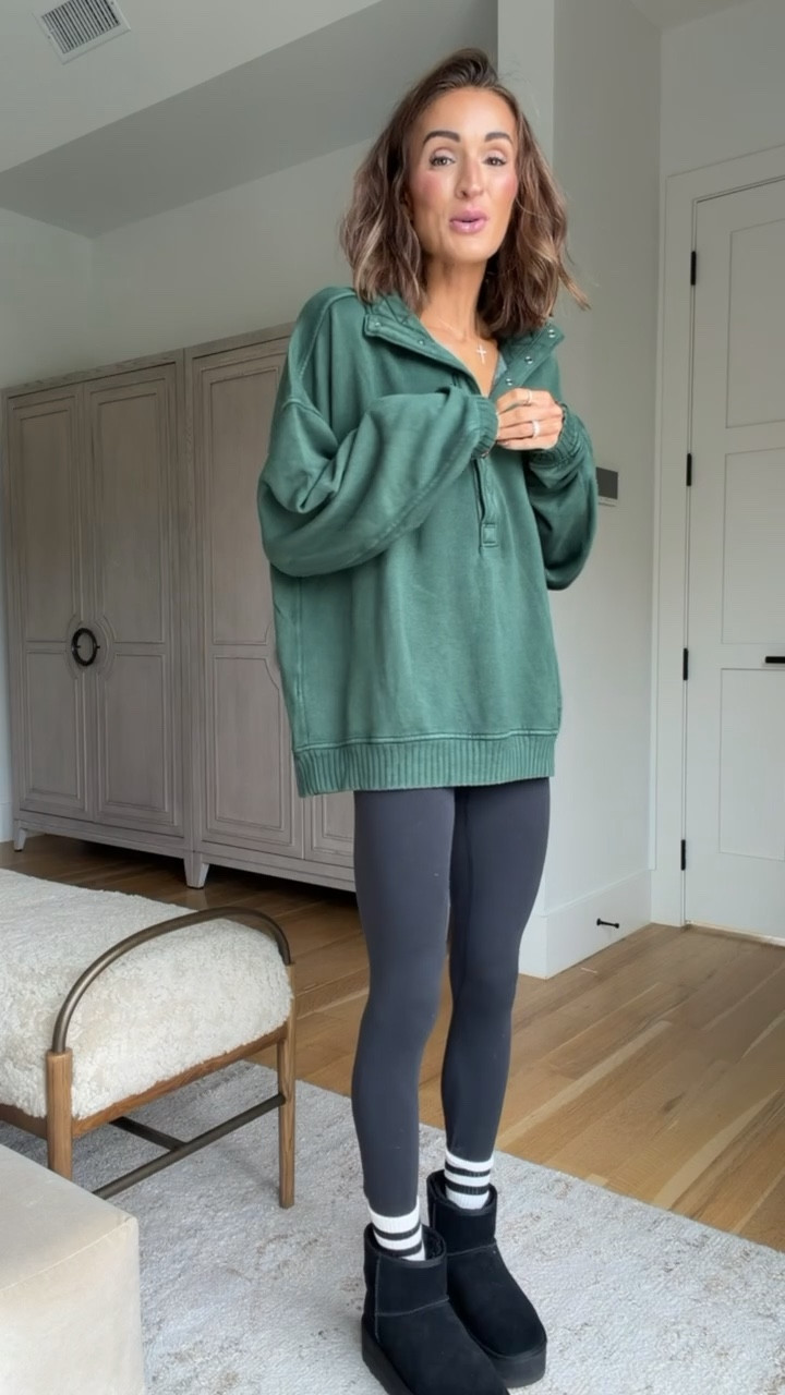 that same amazing pullover in the prettiest rich green color!😍 wearing xs here 

#LTKCyberWeek #LTKFindsUnder50