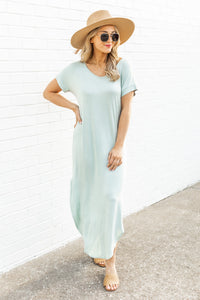 Set Yourself Free Sage Maxi Dress | Pink Lily
