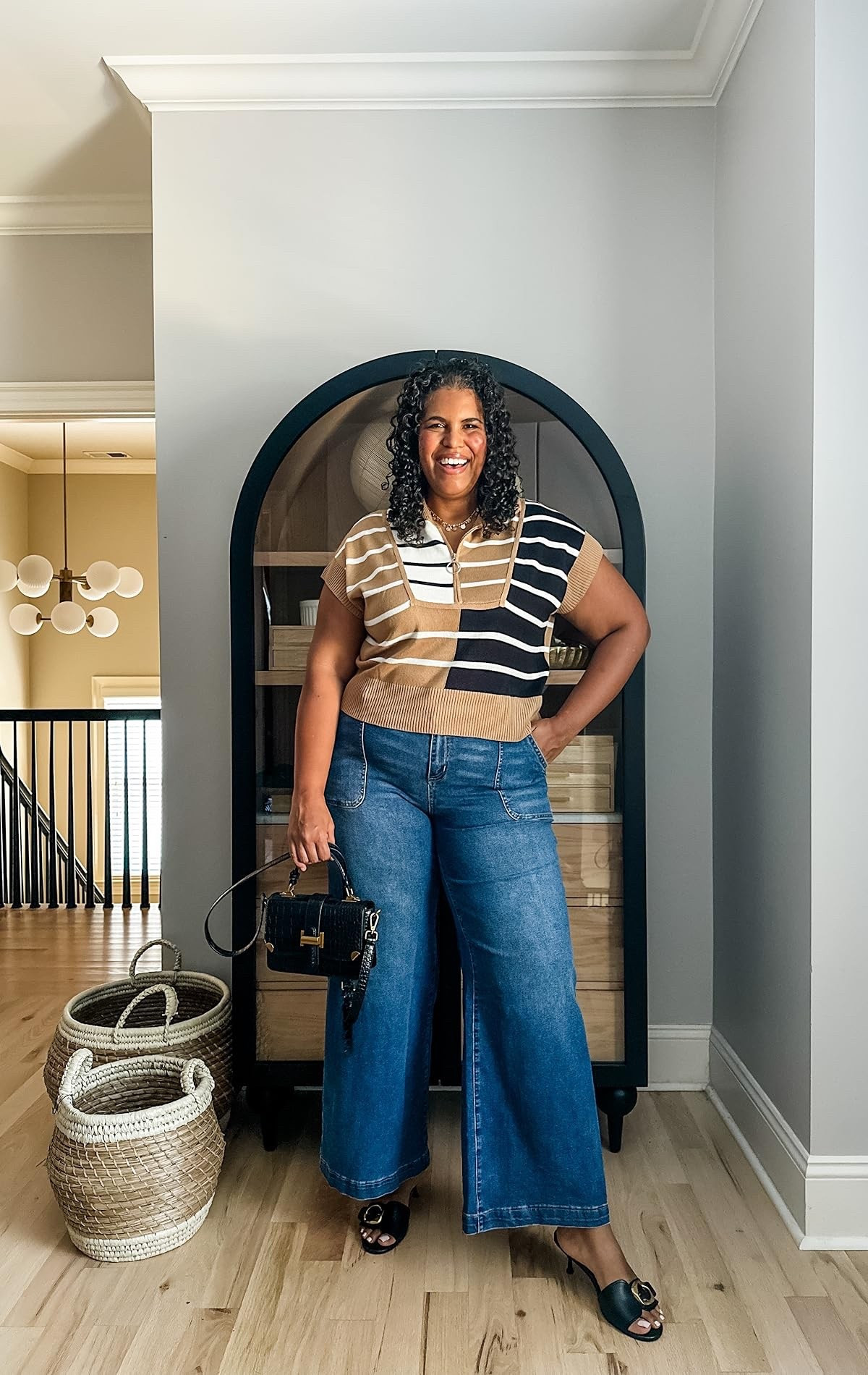 Loving these wide leg jeans. Perfect for a casual chic look, they have lots of stretch. Wearing size xxl in denim and size xl in sleeveless sweater. #amazonfashion #ootd

#LTKPlusSize #LTKStyleTip #LTKHoliday