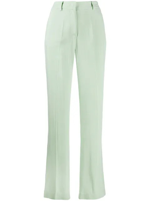 mid-rise straight leg trousers | Farfetch (US)