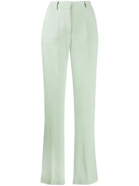 mid-rise straight leg trousers | Farfetch (US)