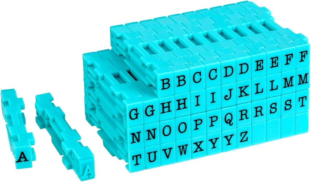 Michaels Clickable Uppercase Stamp Set by Recollections - Connectable Stamps for Stationary, Scra... | Amazon (US)