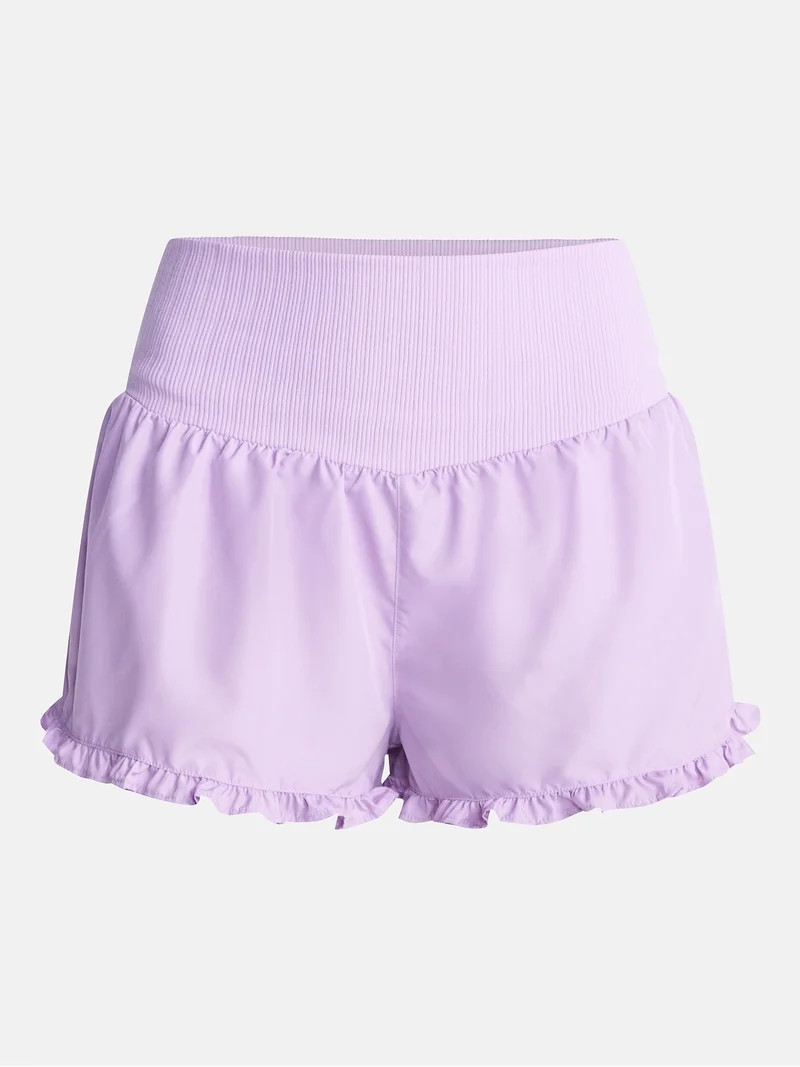 No Boundaries Ruffle Hem Shorts, 2" Inseam, Women's XXS-XXL | Walmart (US)