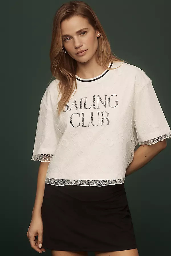 Lace Layer Tee | Anthropologie (US)