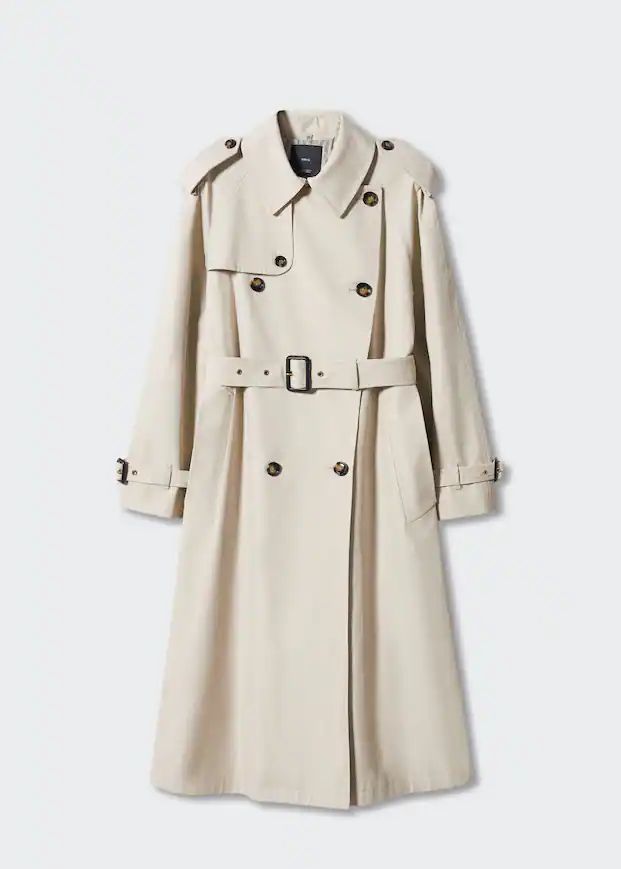 Cotton classic trench coat -  Women | Mango USA | MANGO (US)