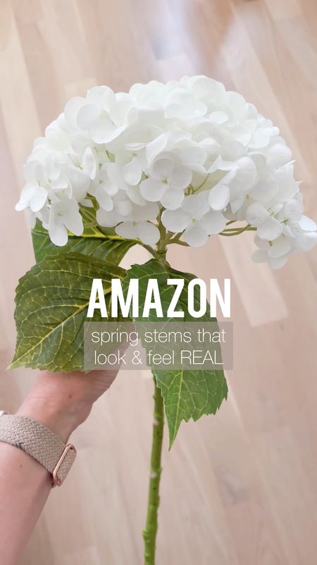 Spring stems from Amazon that look and feel real! Real touch hydrangeas. Cherry blossom stems. Real touch eucalyptus stems. Real touch white tulips. Vases. Amazon home finds 

#LTKVideo #LTKsalealert #LTKhome