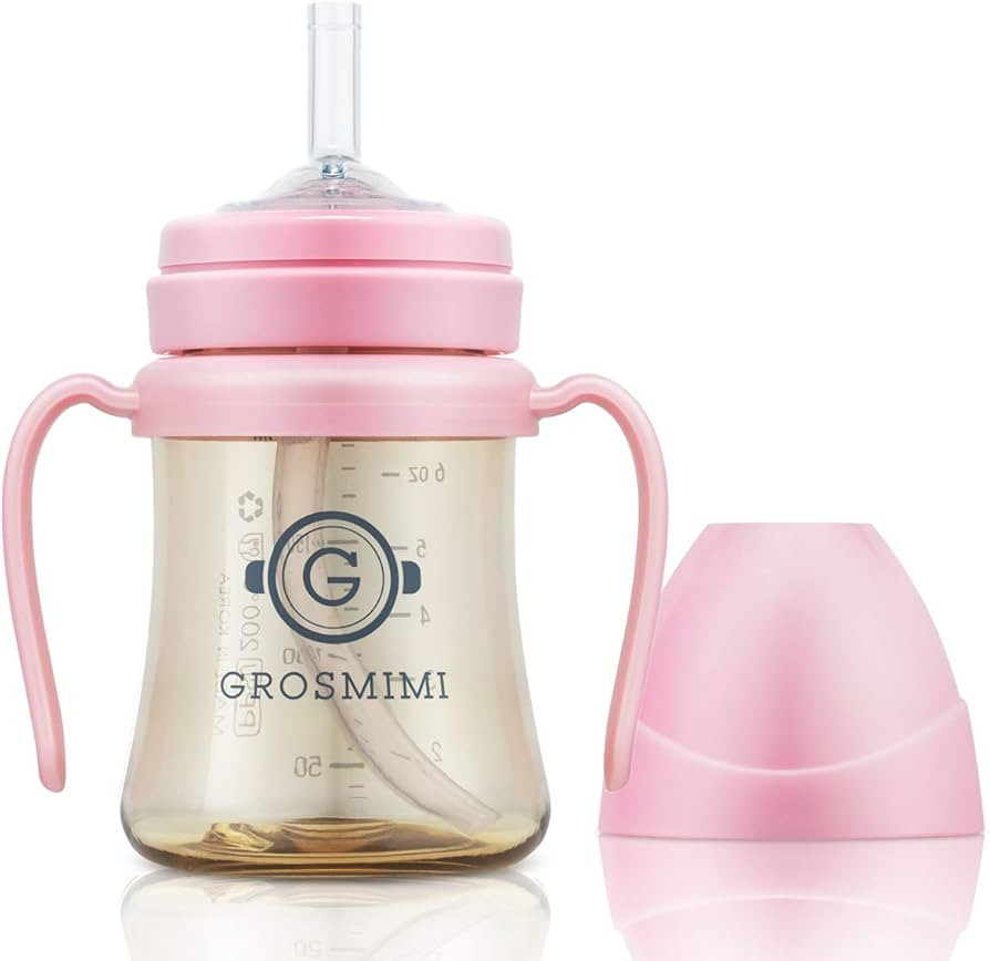 GROSMIMI Spill Proof no Spill Magic Sippy Cup with Straw with Handle for Baby and Toddlers, Custo... | Amazon (US)