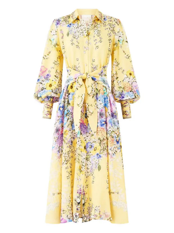 Darling Buds midi shirt dress | Farfetch Global