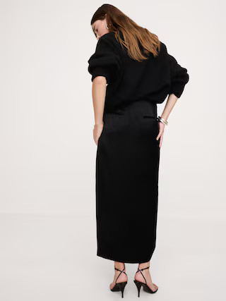 Ponte & Sequin Wrap Skirt | Banana Republic (US)