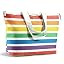 Fit & Fresh XL Beach Tote Bag for Women – XL Travel Tote with Zipper & Pockets, Oversized Canva... | Amazon (US)
