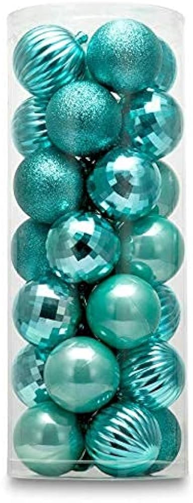 Small Size 28ct shatterproof Christmas Ball Ornaments in 4 Classic finishes for Christmas Tree De... | Amazon (US)
