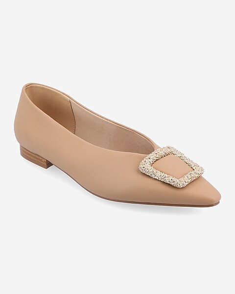 Journee Collection Elowen Pointed Toe Flats | Express