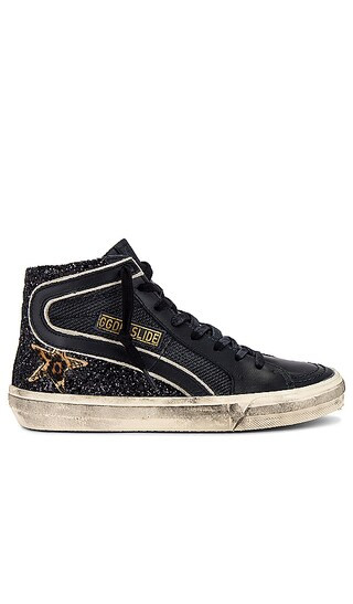 Slide Net Sneaker in Black, Gold, & Beige Brown Leo | Revolve Clothing (Global)