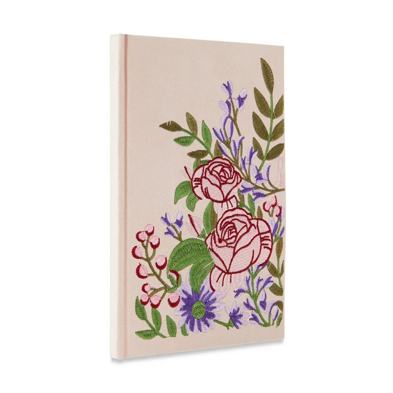 Netflix's Bridgerton Inspired Floral Embroidered Notebook, Pink, Lined Pages, 5.75" x 8.75", Rega... | Walmart (US)