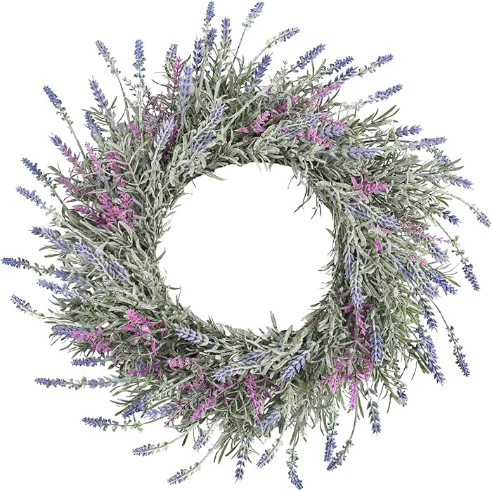 Lavender Wreaths for Front Door Summer Spring Easter Wreaths for Front Door Artificial Farmhouse ... | Amazon (US)