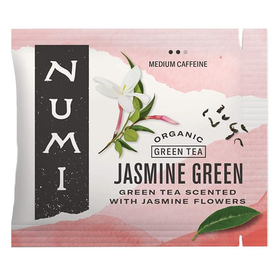Numi Organic Tea Jasmine Green, 100 Count (Pack of 1) Box of Tea Bags (Packaging May Vary)
